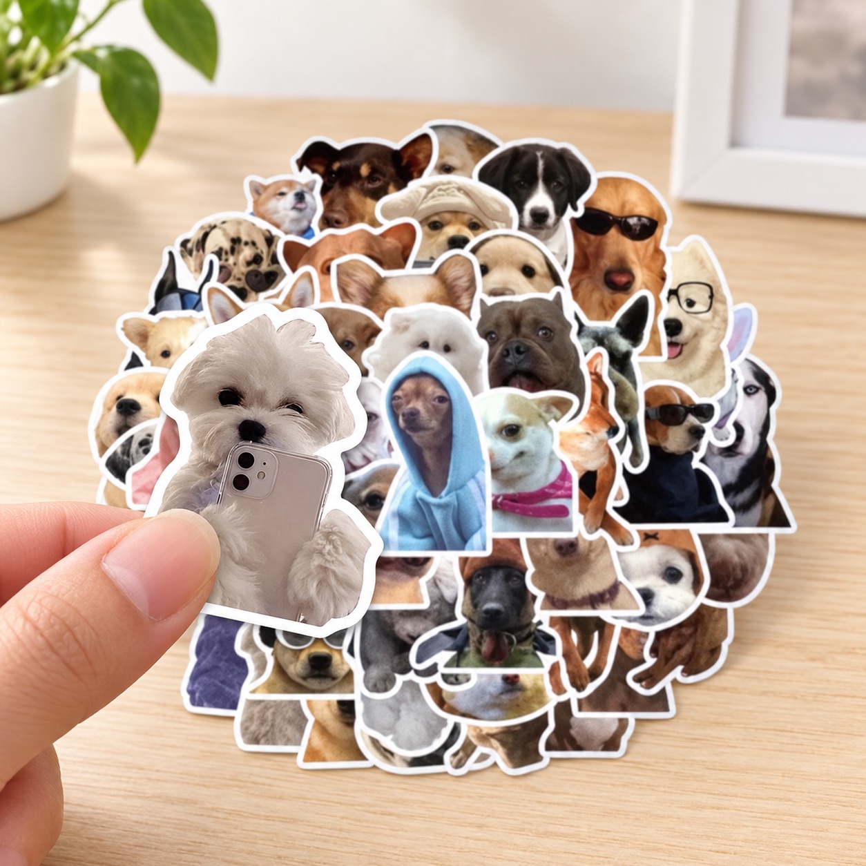 Sticker-Set »Hundeglück« – ergänzende Ansicht 3 – Dekoration außerhalb des Produkts nicht enthalten