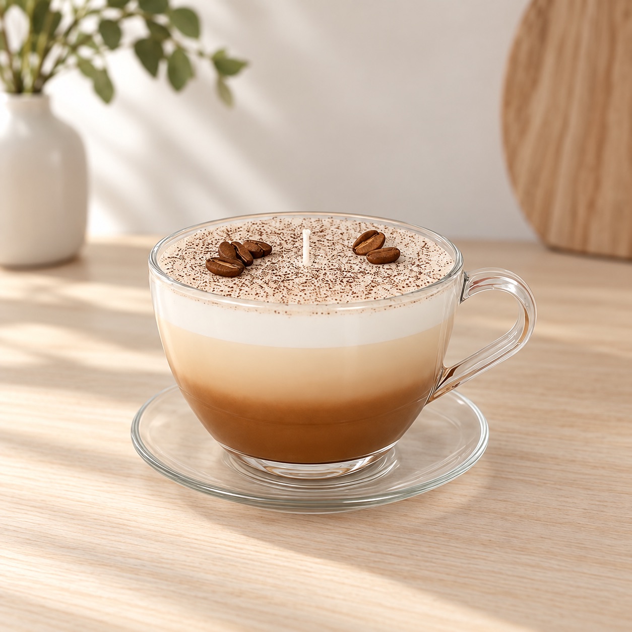 Kaffee-Duftkerze »Kleine Pause« – ergänzende Ansicht 3 – Dekoration außerhalb des Produkts nicht enthalten