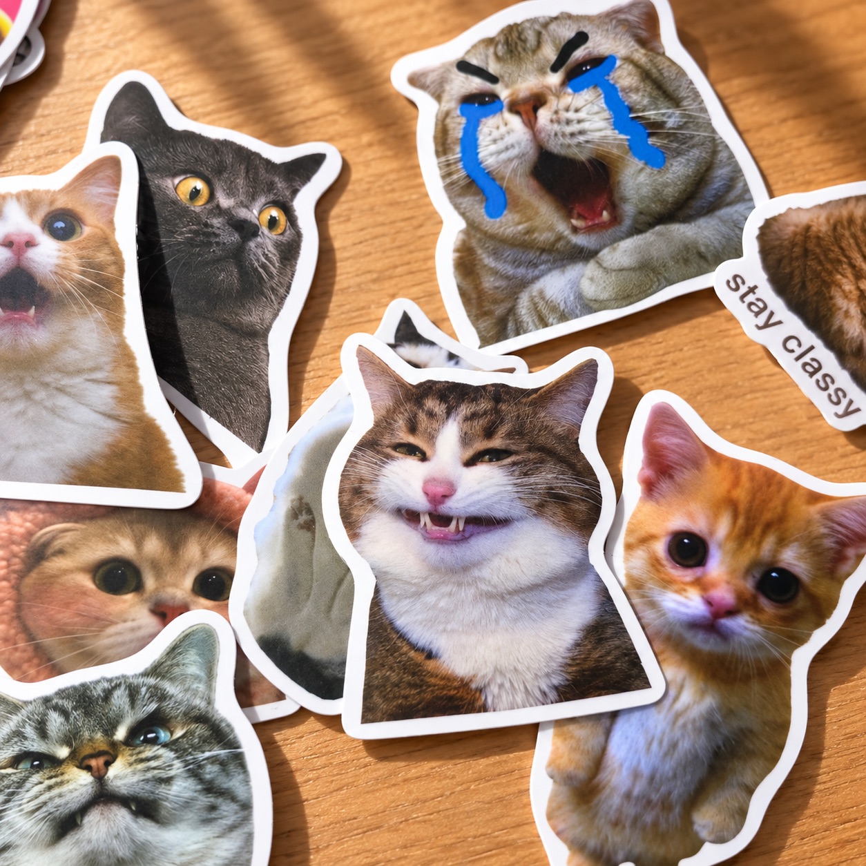 Sticker-Set »Katzenchaos« – ergänzende Ansicht 2 – Dekoration außerhalb des Produkts nicht enthalten