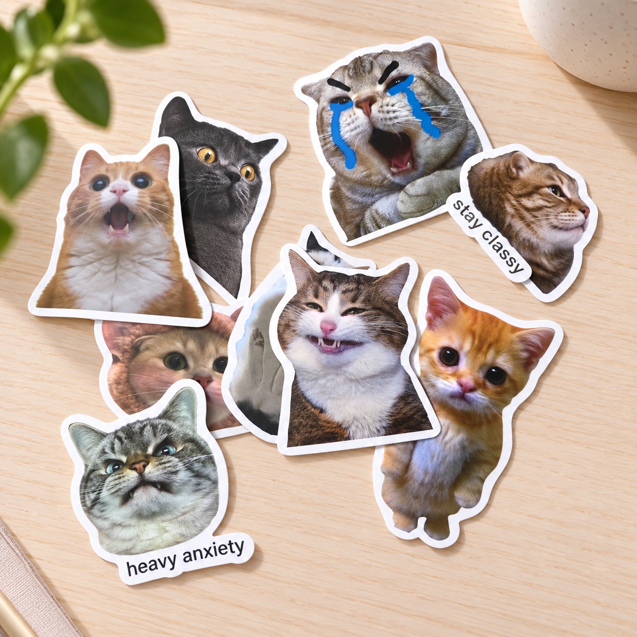 Sticker-Set »Katzenchaos« – ergänzende Ansicht 3 – Dekoration außerhalb des Produkts nicht enthalten