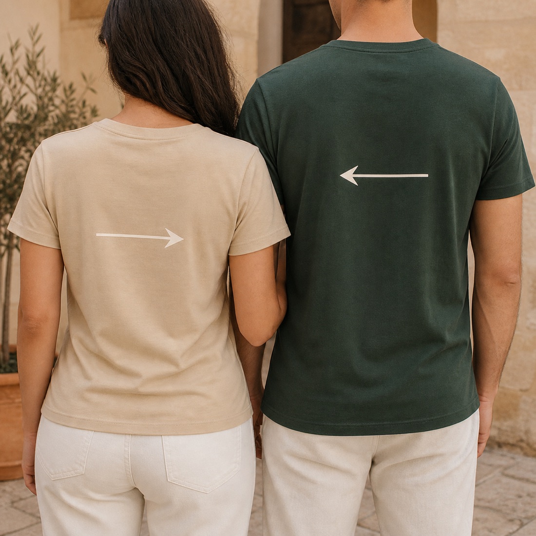 Partner-Shirt-Set »Bei dir« – Atelier-Edition – Detailansicht 3