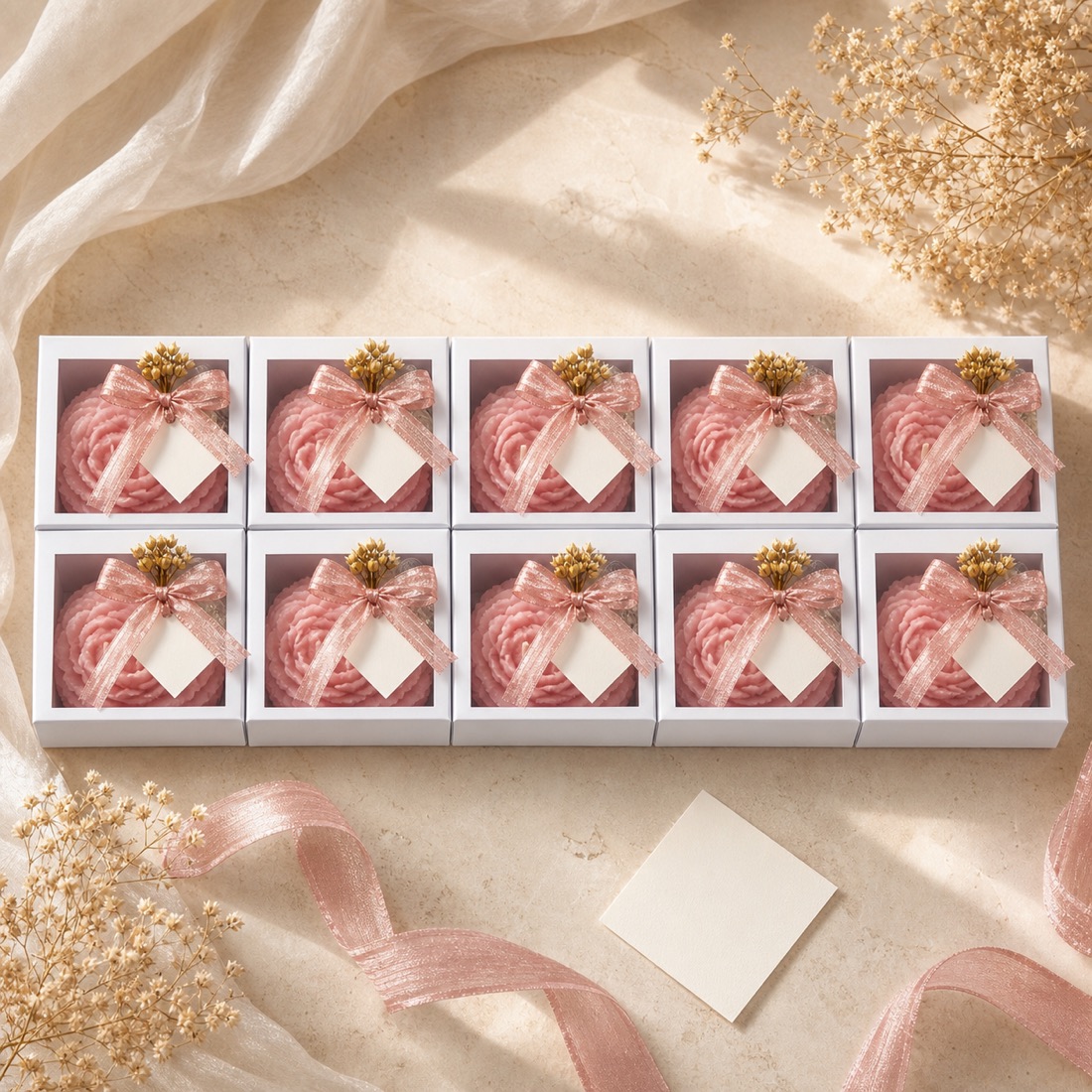 Mini-Gästekerzen »Ein Licht für euch« – 10er-Atelier-Set – Detailansicht 3