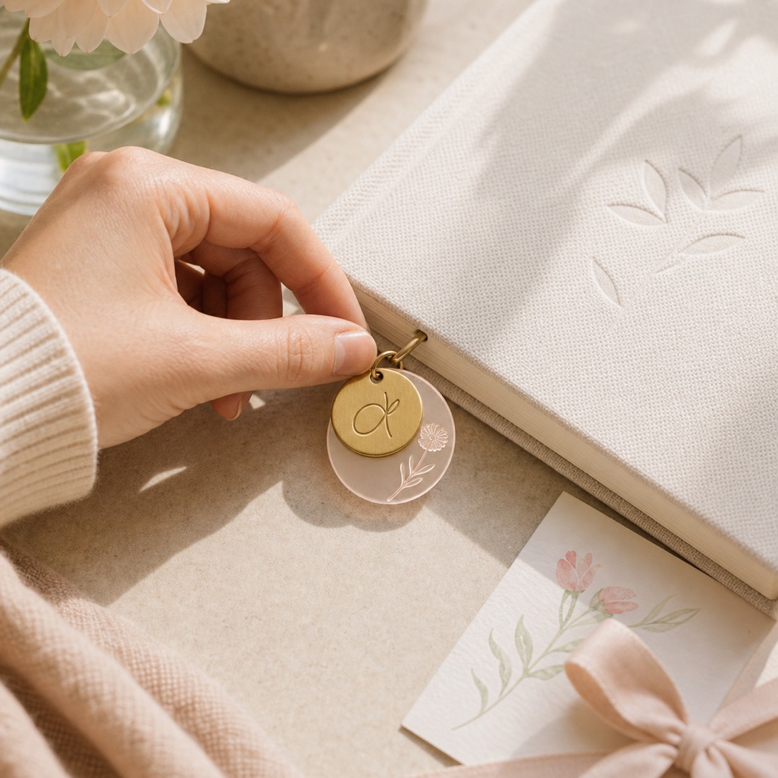 Journal-Anhänger »Deine Geburtsblume« – Detailansicht 5