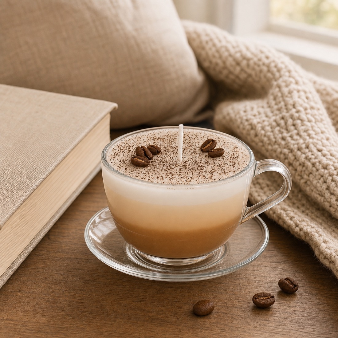 Kaffee-Duftkerze »Kleine Pause« – Geschenk-Edition – Detailansicht 4