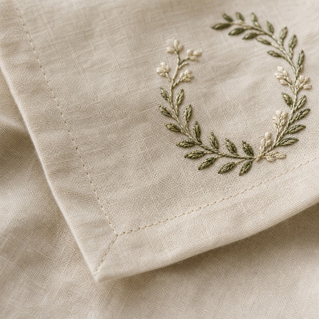 Leinenservietten mit Monogramm – Detailansicht 4