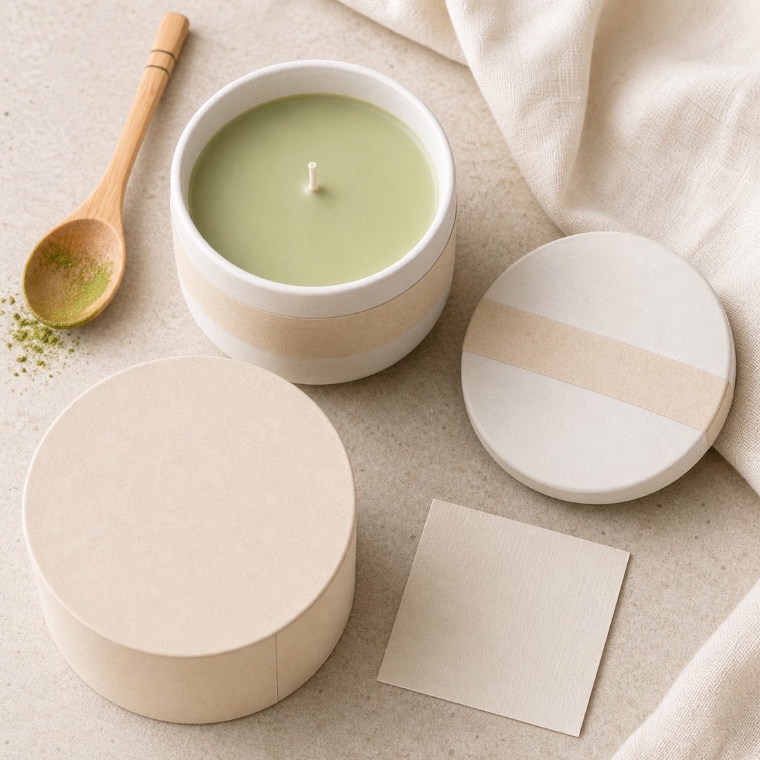 Duftkerze »Matcha-Morgen« – Detailansicht 3