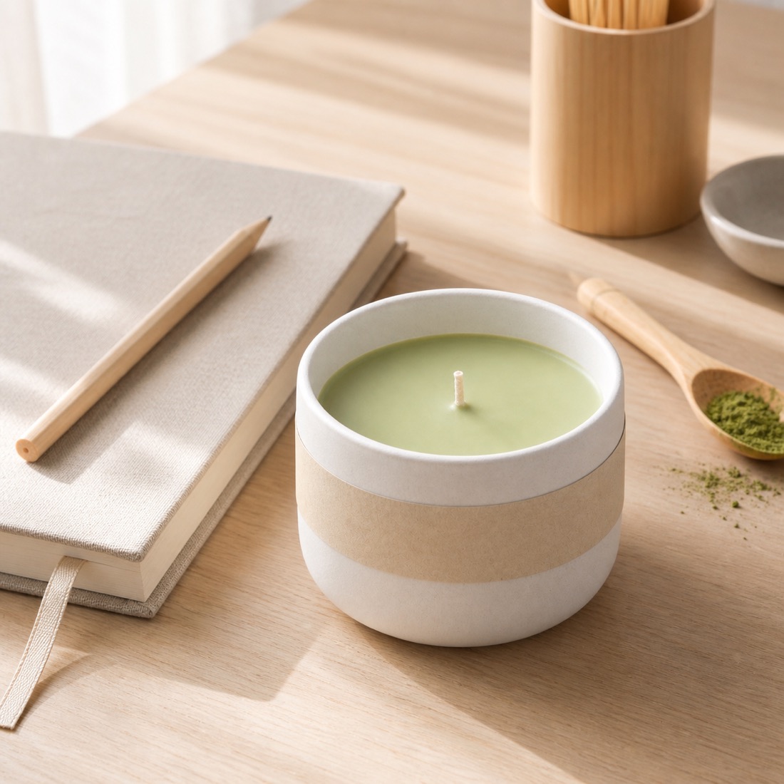 Duftkerze »Matcha-Morgen« – Detailansicht 5