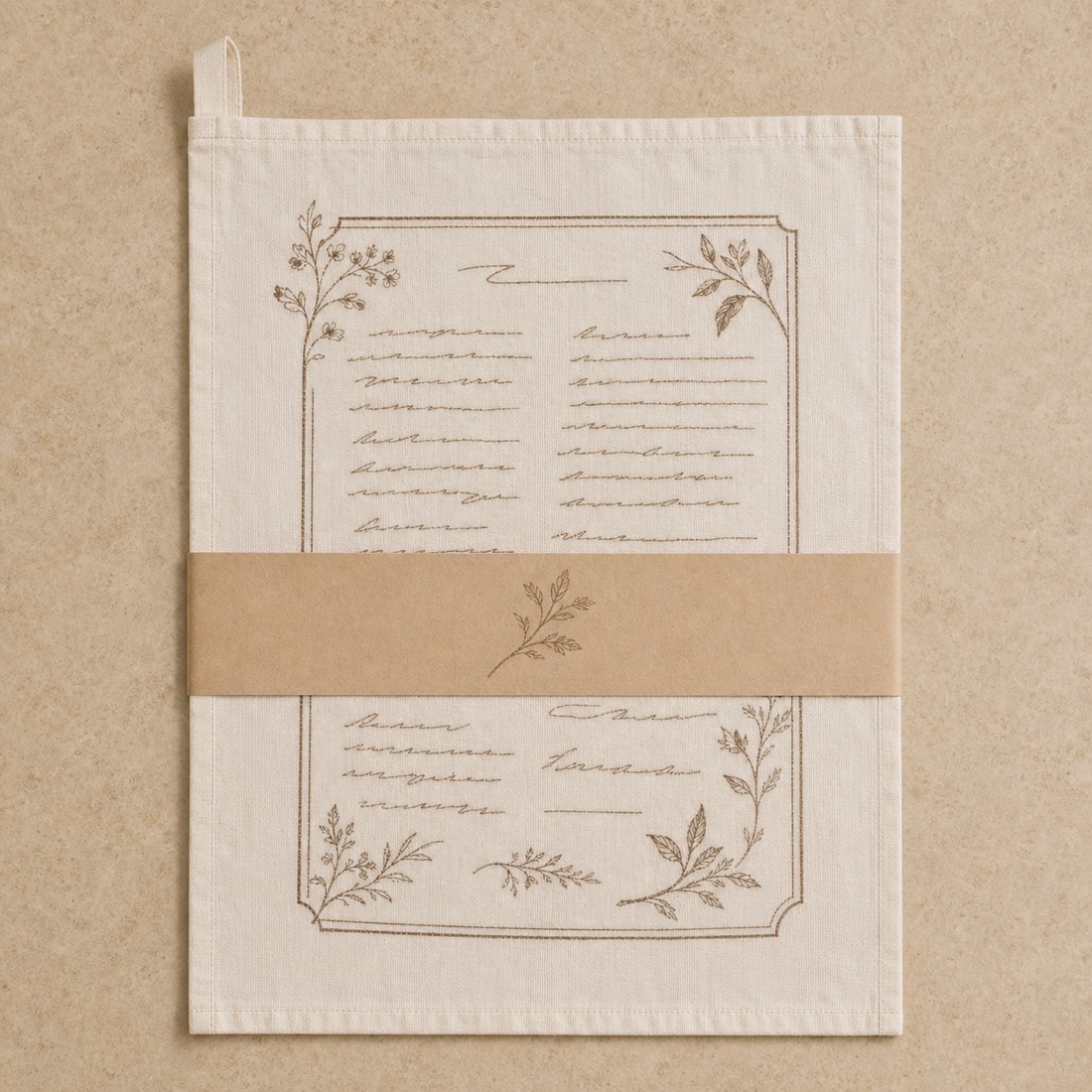 Rezept-Geschirrtuch »Omas Handschrift« – Detailansicht 3