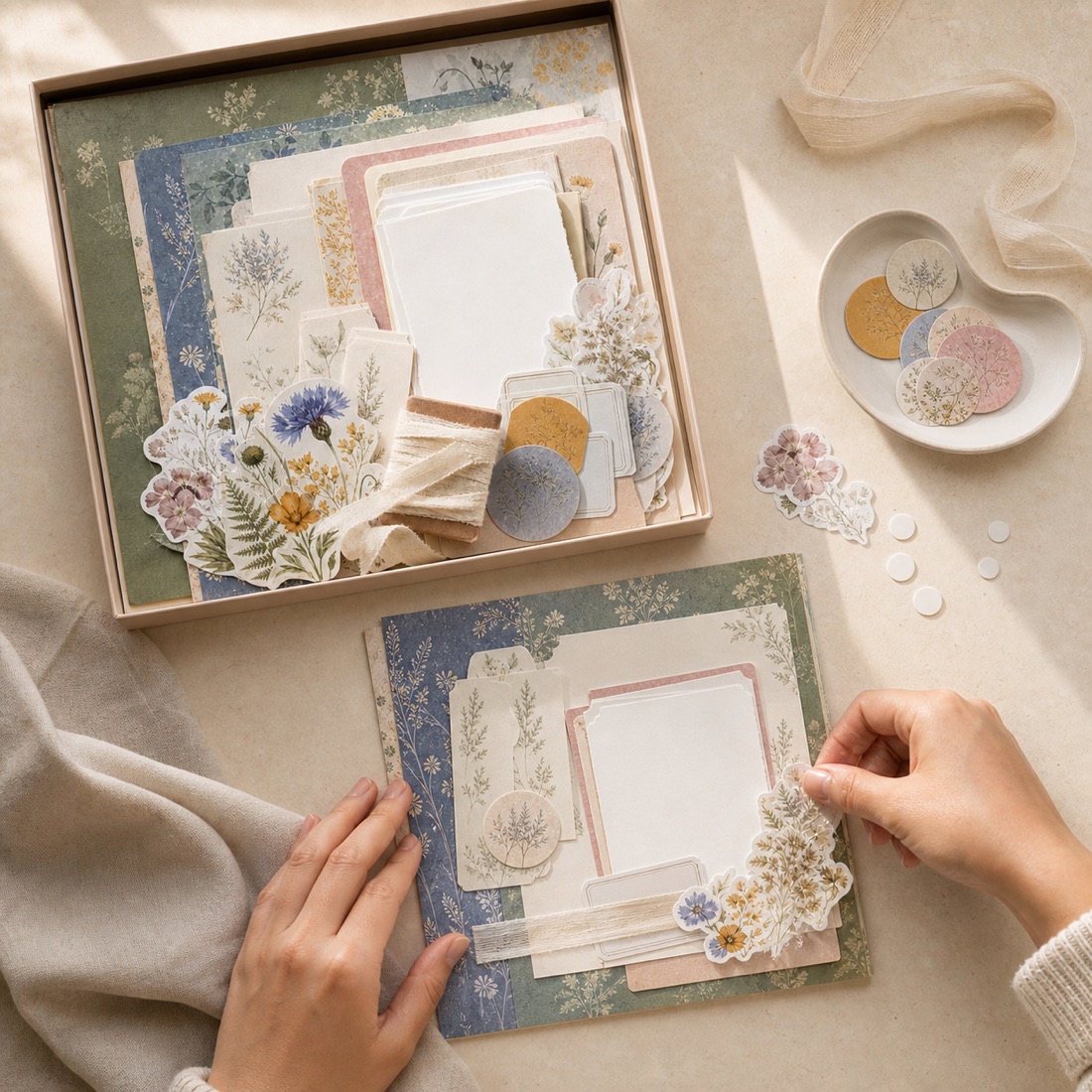 Scrapbooking-Set »Erinnerungsgarten« – Detailansicht 5