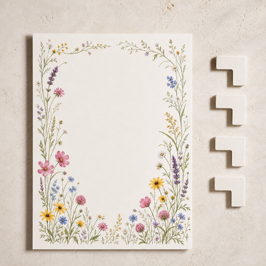 Wildblumen-Willkommensschild – Detailansicht 3