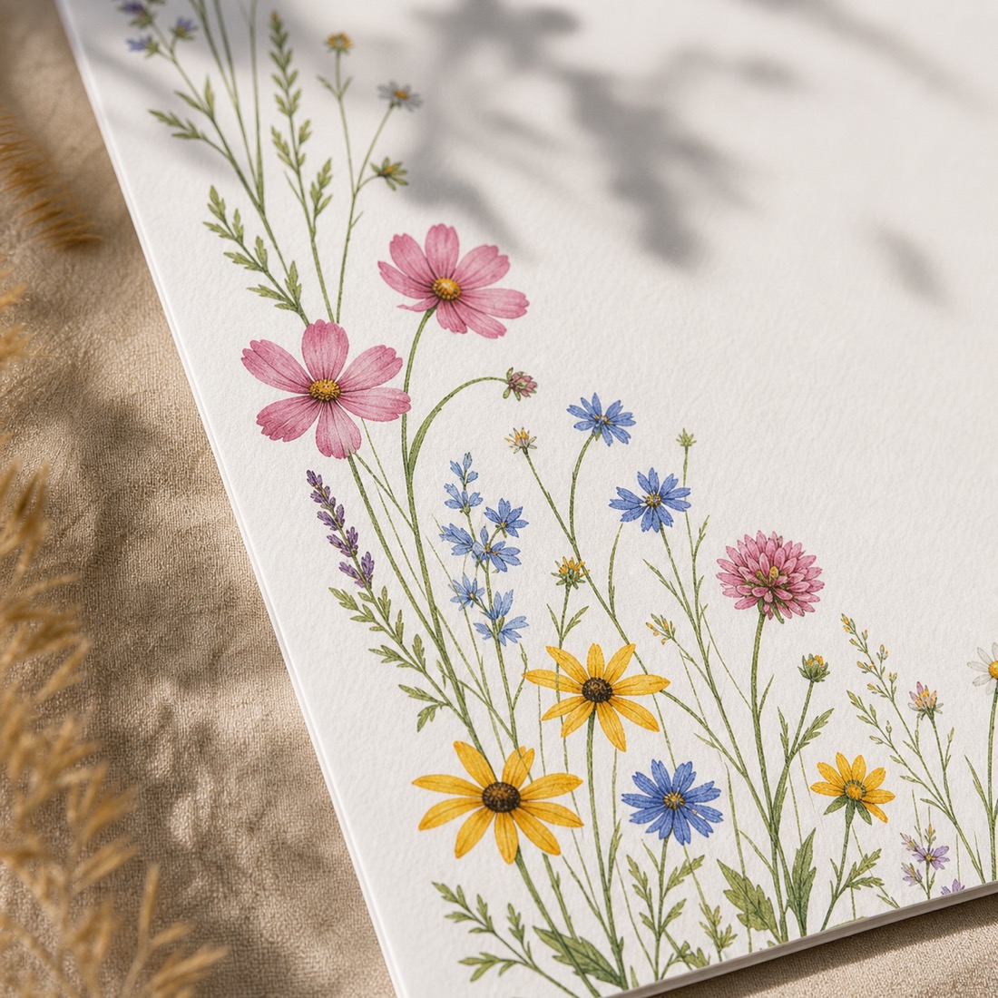 Wildblumen-Willkommensschild – Detailansicht 4