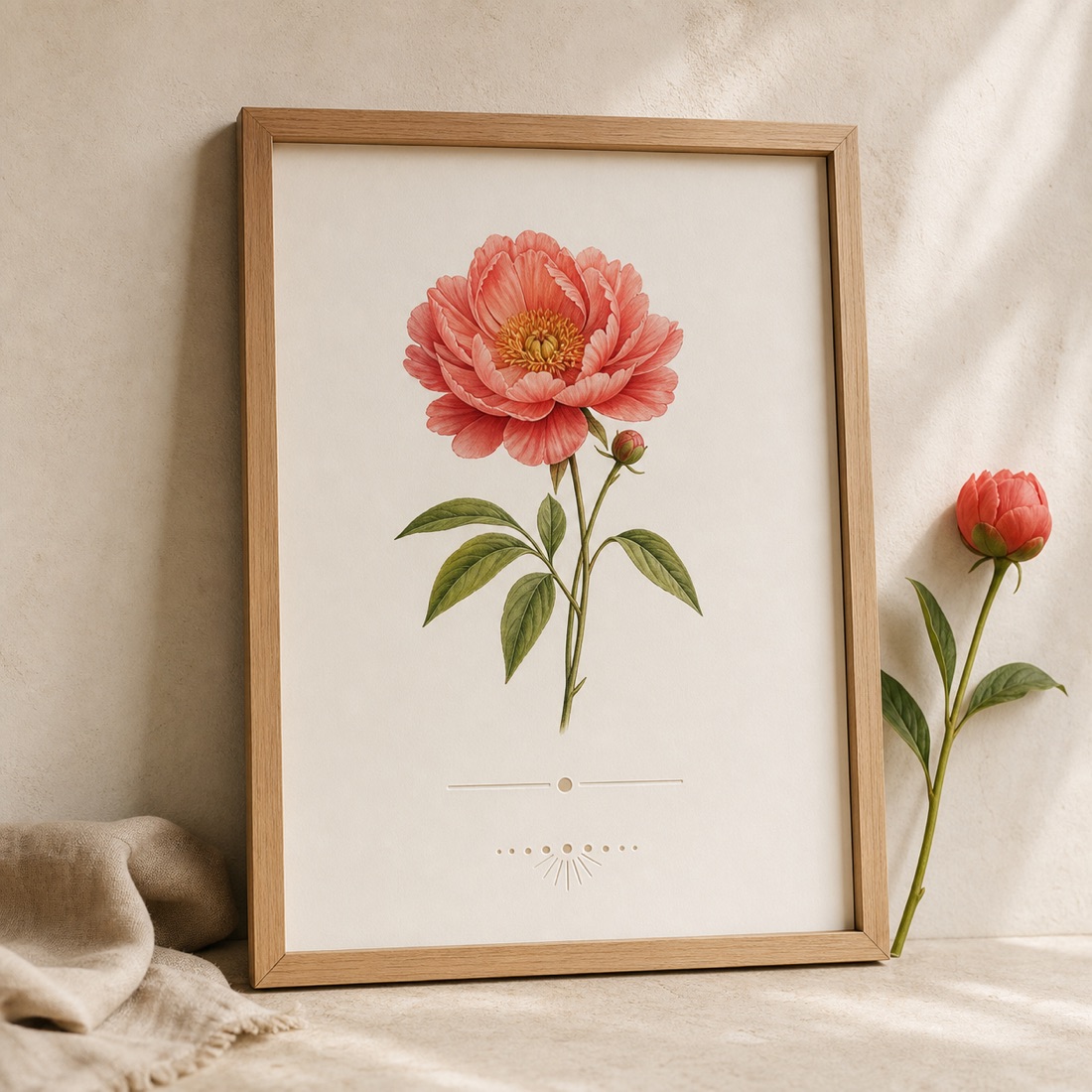 Personalisierter Geburtsblumen-Kunstdruck – Detailansicht 2
