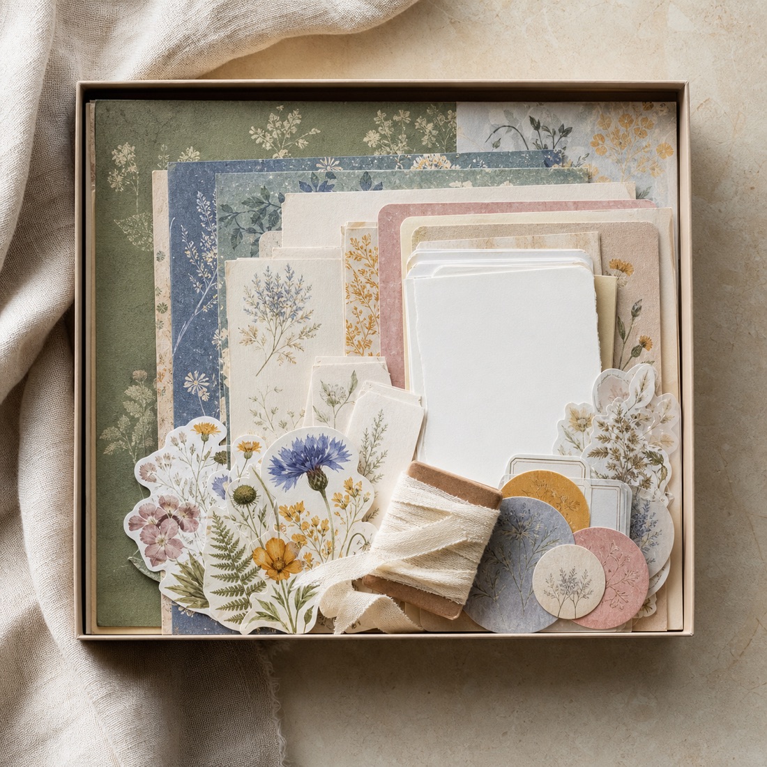 Scrapbooking-Set »Erinnerungsgarten« – Detailansicht 2