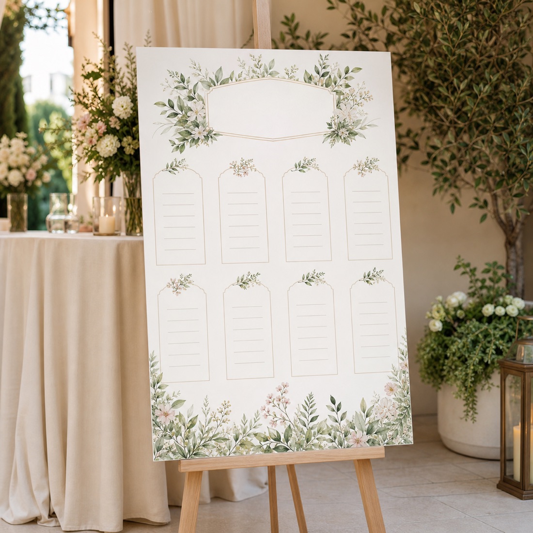 Sitzplan »Botanischer Garten« – Detailansicht 2